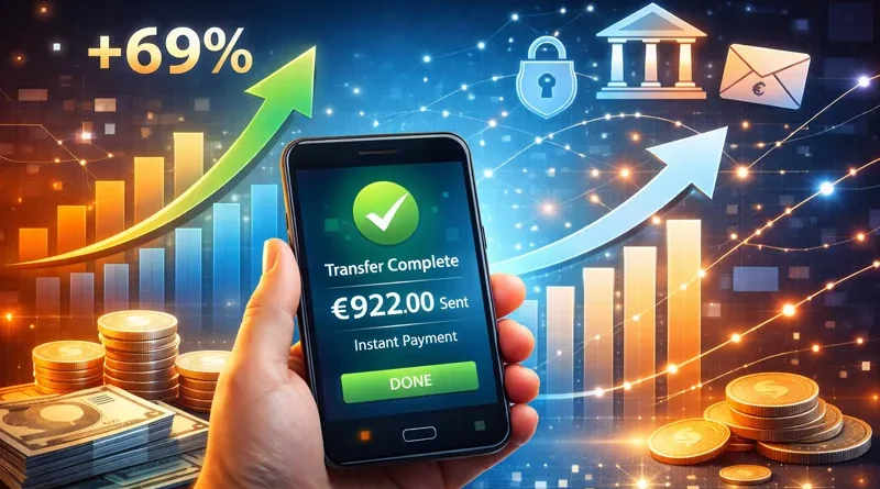 Незабавните преводи в България с отчетлив ръст през 2025 г.