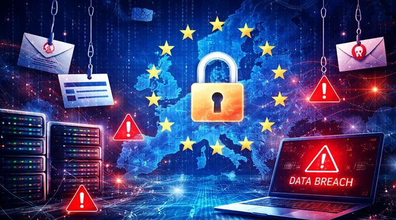 GDPR глоби за 1,2 млрд. евро през 2025 г. и рязък ръст на докладваните пробиви в данните в ЕС GDPR глоби за 1,2 млрд. евро през 2025 г. и рязък ръст на докладваните пробиви в данните в ЕС
