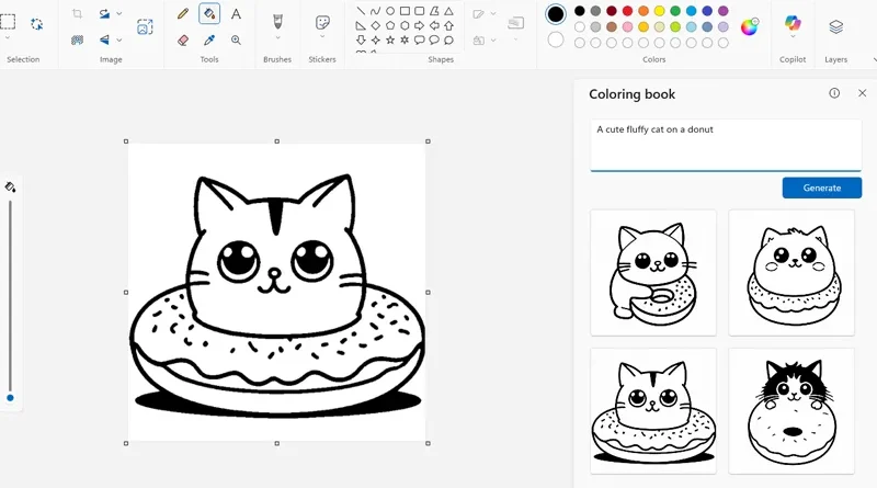 Microsoft Paint ще може да създава книги за оцветяване чрез AI Microsoft Paint ще може да създава книги за оцветяване чрез AI