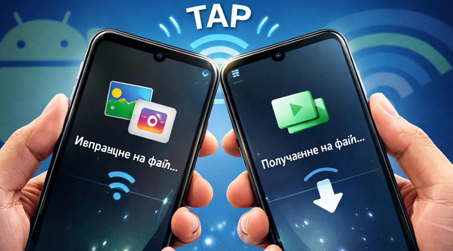 Android подготвя нова функция „Tap to Share“, подобна на AirDrop ...