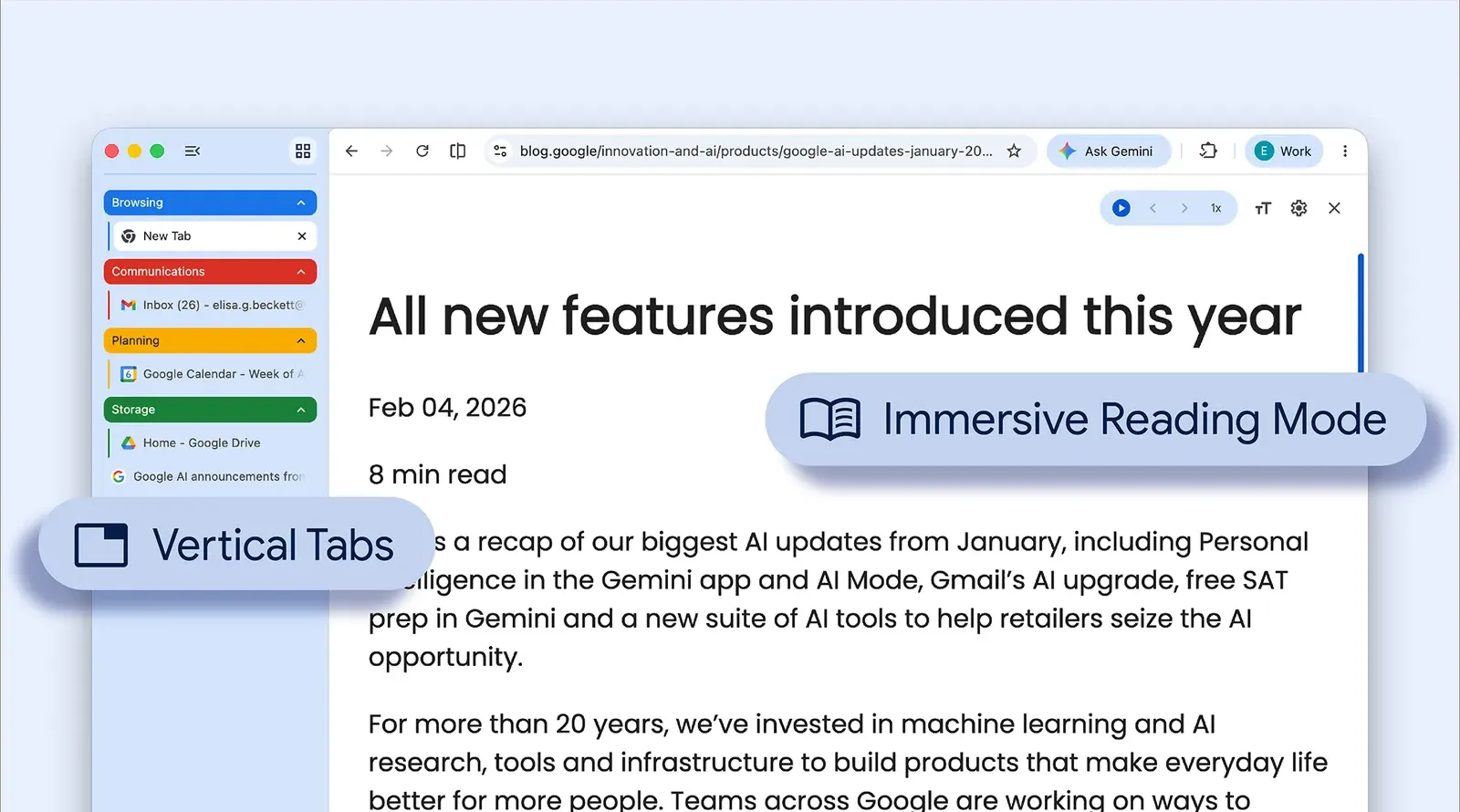 Chrome получава вертикални табове и по-изчистен Reading Mode | Today Tech