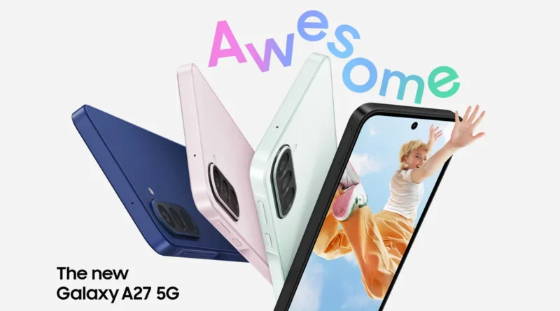 Samsung представи Galaxy A27 5G с 6 години софтуерна поддръжка и AI функции Samsung представи Galaxy A27 5G с 6 години софтуерна поддръжка и AI функции