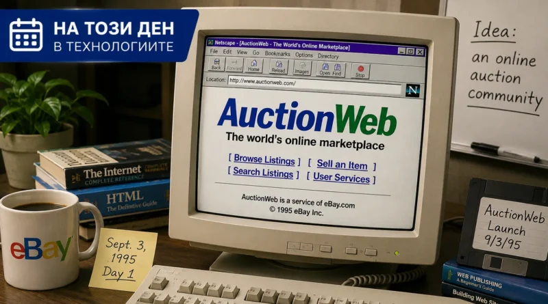 auctionweb изписан на монитор