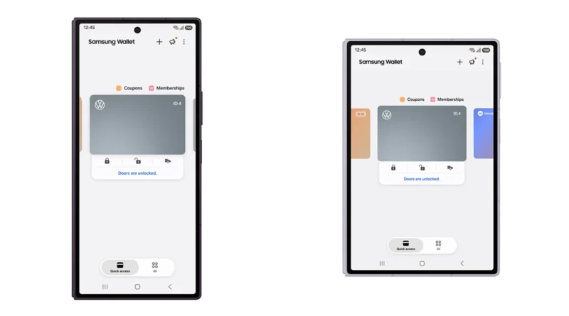 Samsung Wallet добавя цифрови ключове за електромобили Volkswagen Samsung Wallet добавя цифрови ключове за електромобили Volkswagen