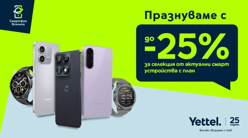 часовници и смартфони до надпис за отстъпка