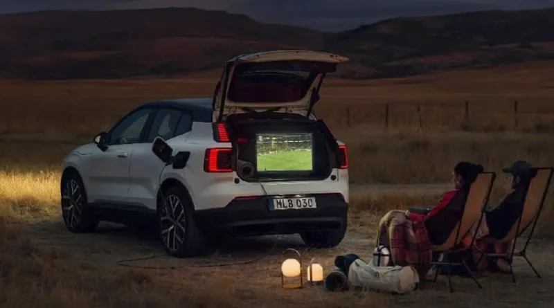 Volvo EX30 вече може да захранва електроуреди от батерията си Volvo EX30 вече може да захранва електроуреди от батерията си