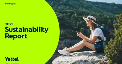 Yettel отчита 74% спад на емисиите и 86,59% 5G покритие за 2025 г. Yettel отчита 74% спад на емисиите и 86,59% 5G покритие за 2025 г.