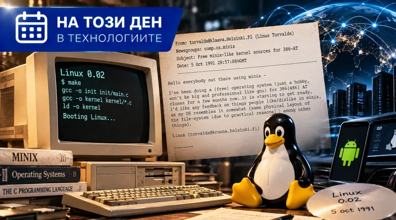 На този ден в технологиите: Преди 35 години Linux прави първите си стъпки към света