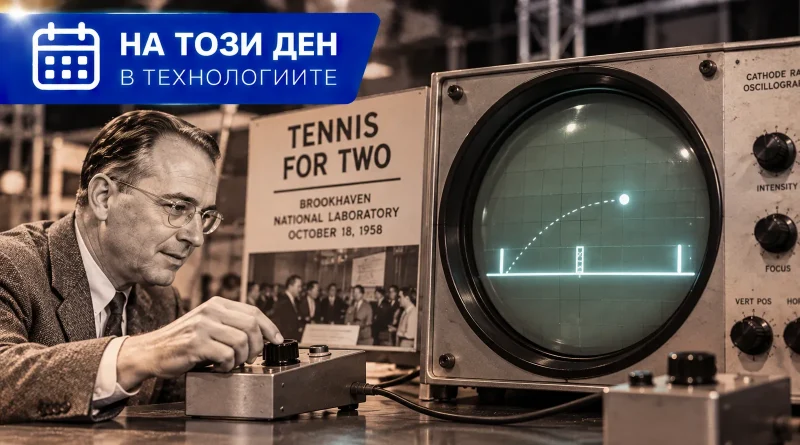 На този ден в технологиите: Преди 68 години Tennis for Two поставя едно от началата на видеоигрите На този ден в технологиите: Преди 68 години Tennis for Two поставя едно от началата на видеоигрите