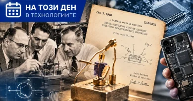 На този ден в технологиите: Преди 76 години е патентован транзисторът, който променя електрониката На този ден в технологиите: Преди 76 години е патентован транзисторът, който променя електрониката