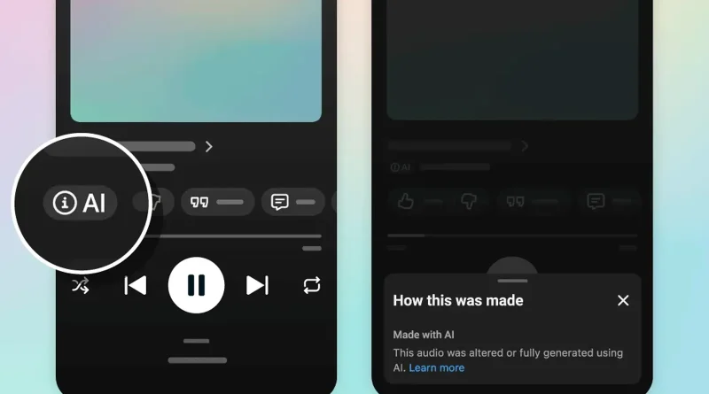 YouTube Music ще показва кои песни са създадени с помощта на AI